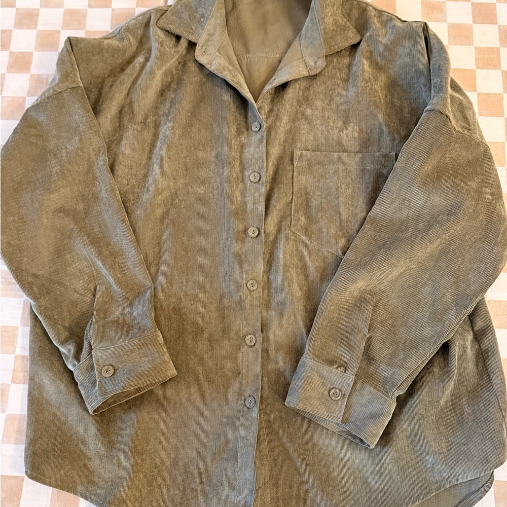 12th Tribe Sage Corduroy Shirt Jacket